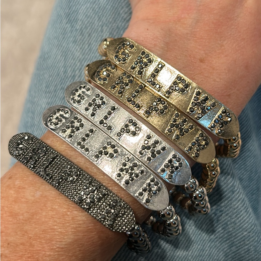 Girl Power Crystal Bead Bracelets!